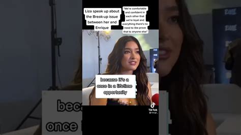Enrique Gil on Liza Soberano speaking up on issues: .